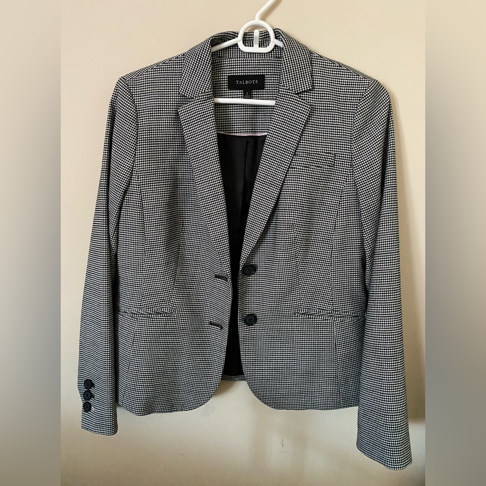 Talbots Houndstooth Blazer